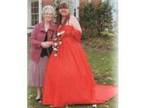 red wedding dress. Dress Style: Strapless Dress Exact....