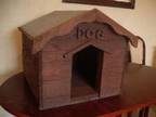 Small dog kennel hand made out of reclaimed timber with....